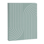 Minimal Line Curvature VII Sage Green Mid Century Modern Arch Abstract Canvas Print Gallery Image 6