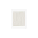 Minimal Line Curvature XI Natural Off White Mid Century Modern Arch Abstract Art Print Gallery Image 1