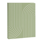 Minimal Line Curvature XXII Pastel Green Mid Century Modern Arch Abstract Canvas Print Gallery Image 6