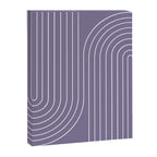 Minimal Line Curvature XXIII Lavender Purple Mid Century Modern Arch Abstract Canvas Print Gallery Image 6