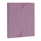 Minimal Line Curvature XXIV Lilac Purple Mid Century Modern Arch Abstract Canvas Print Gallery Image 6