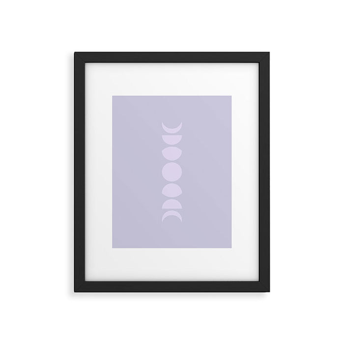 Minimal Moon Phases II Framed Art Print Gallery Image 1