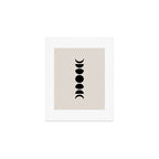 Minimal Moon Phases III Art Print Gallery Image 1