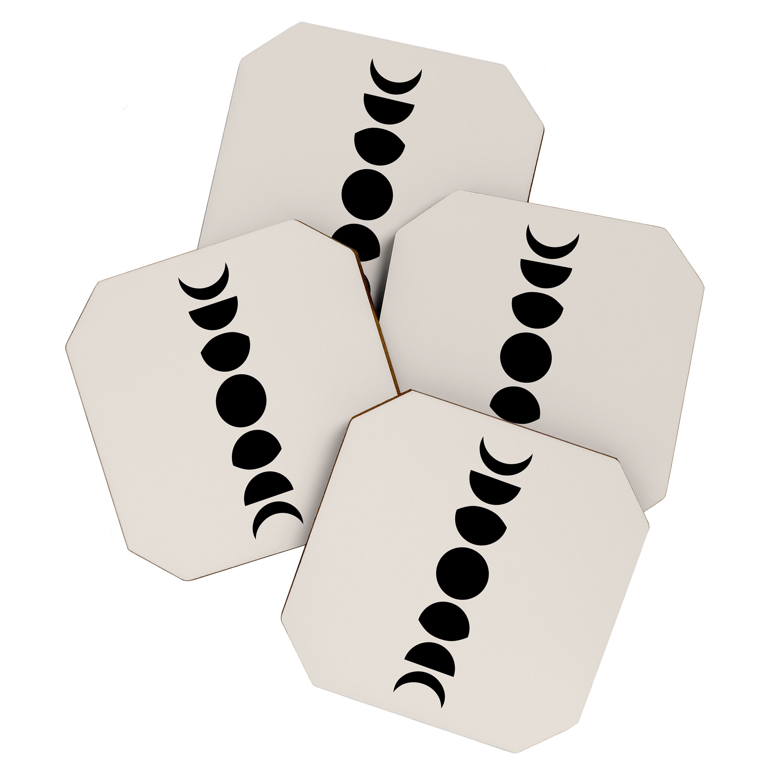 Minimal Moon Phases III Coaster Gallery Image 1