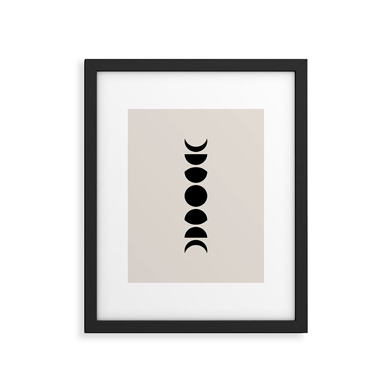 Minimal Moon Phases III Framed Art Print Gallery Image 5