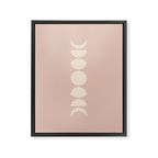 Minimal Moon Phases IV Framed Canvas Print Gallery Image 6