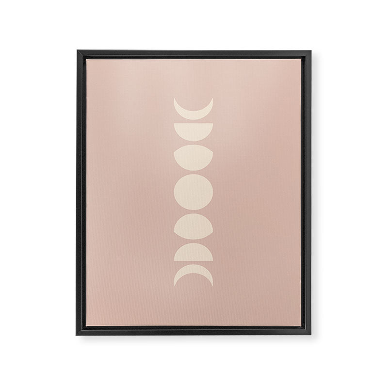 Minimal Moon Phases IV Framed Canvas Print Gallery Image 6