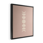 Minimal Moon Phases IV Framed Canvas Print Gallery Image 2