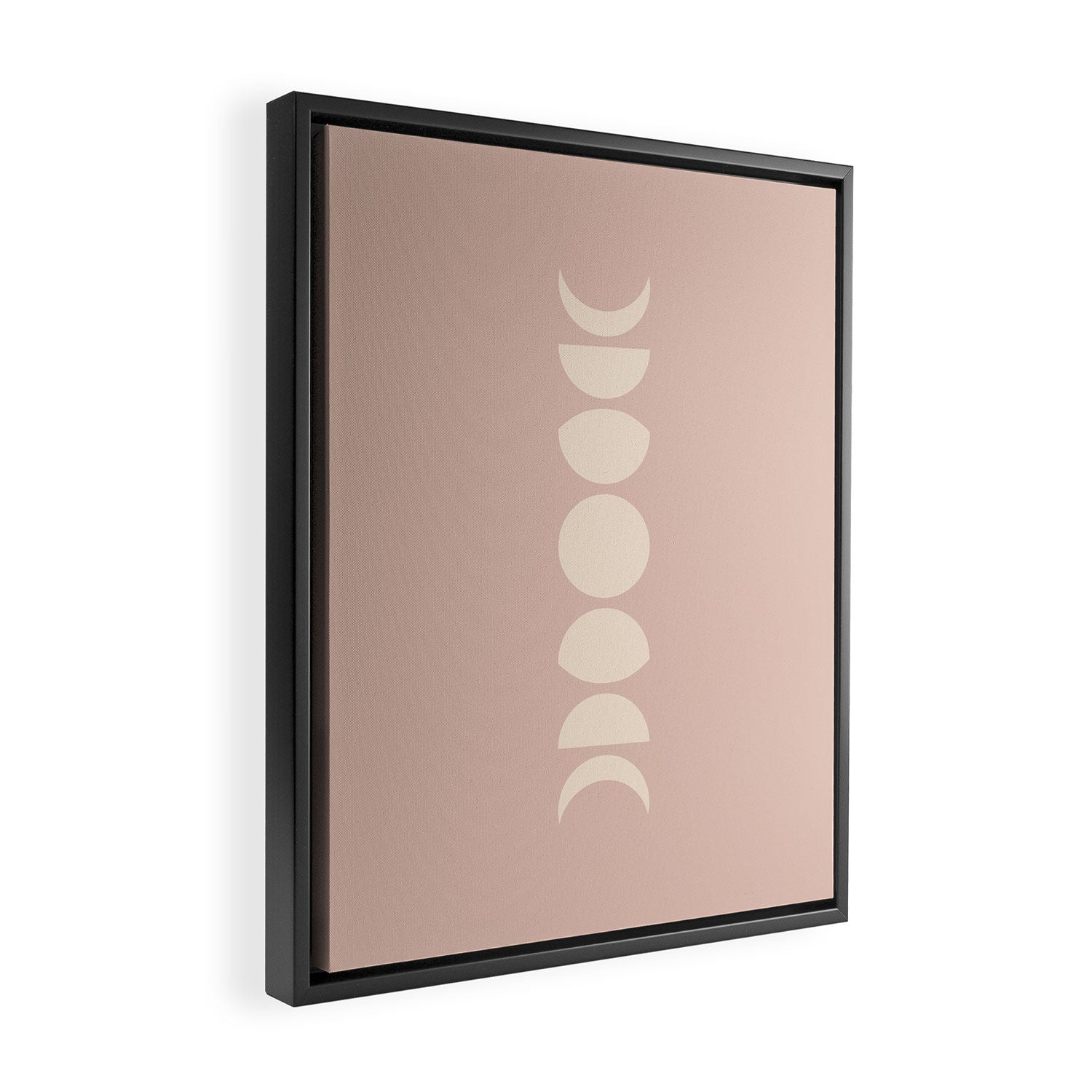 Minimal Moon Phases IV Framed Canvas Print Gallery Image 2