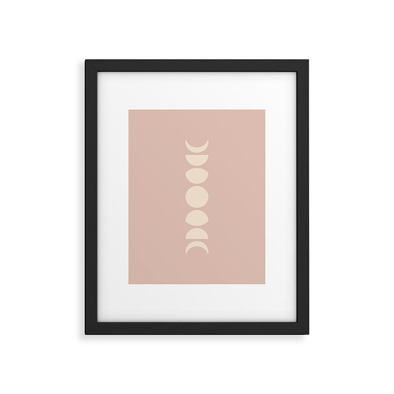 Minimal Moon Phases IV Framed Art Print Gallery Image 5