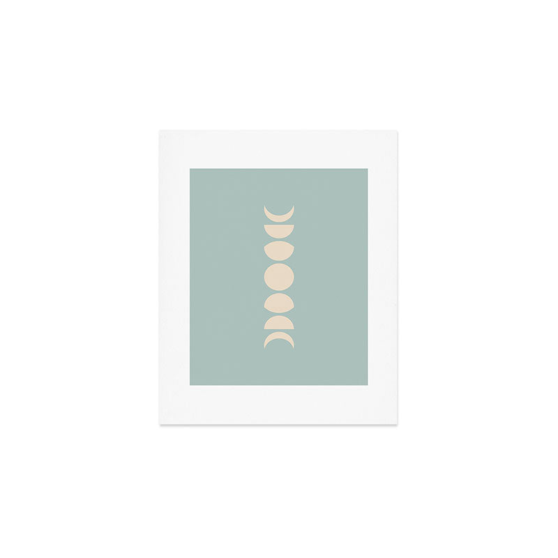 Minimal Moon Phases IX Art Print Gallery Image 1