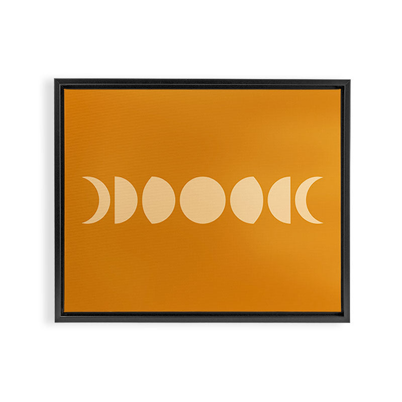 Minimal Moon Phases I Framed Canvas Print Gallery Image 6
