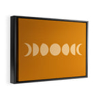 Minimal Moon Phases I Framed Canvas Print Gallery Image 2