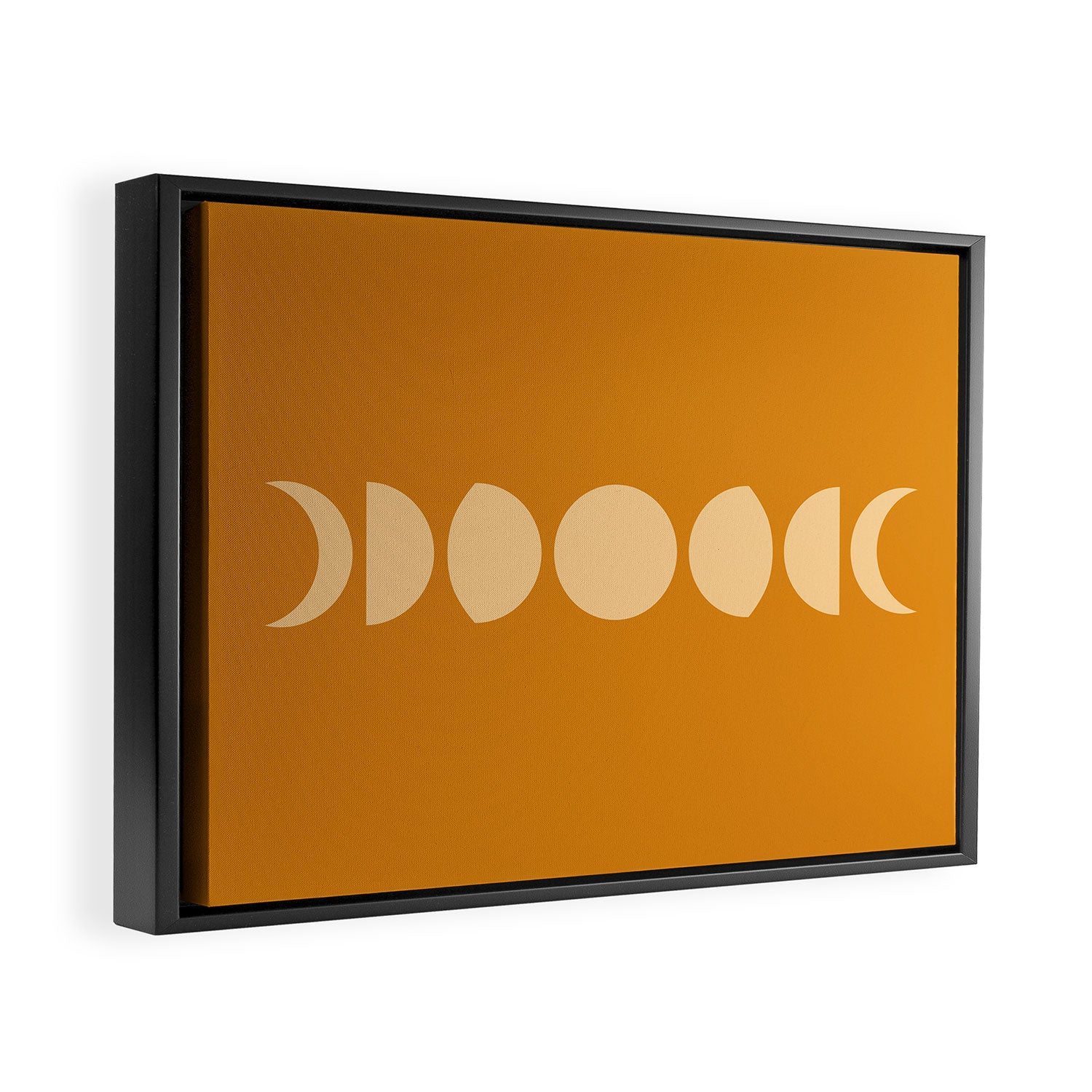 Minimal Moon Phases I Framed Canvas Print Gallery Image 2