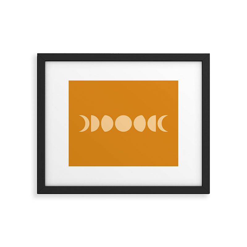Minimal Moon Phases I Framed Art Print Gallery Image 5