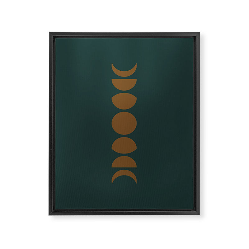 Minimal Moon Phases V Framed Canvas Print Gallery Image 6