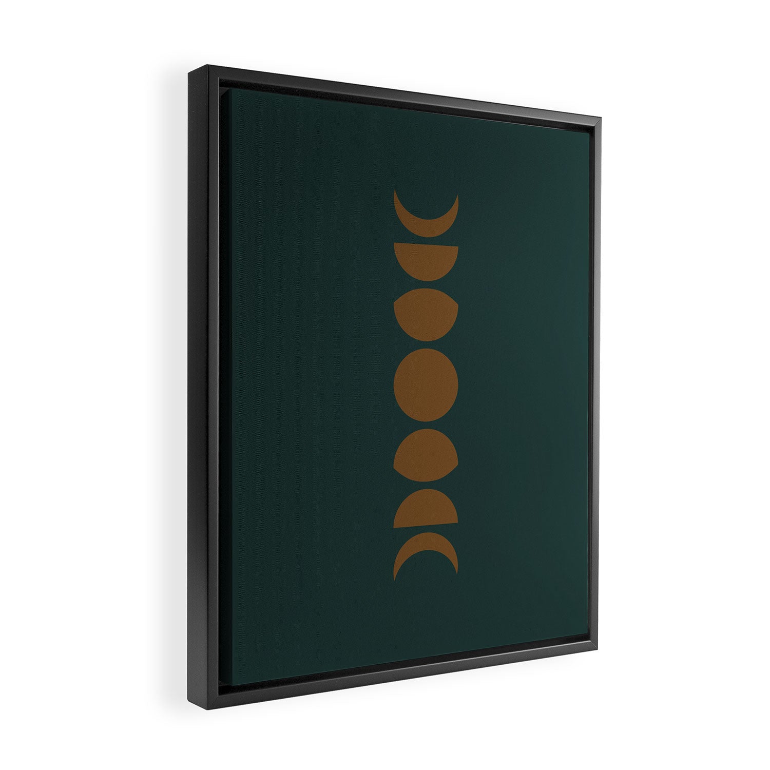 Minimal Moon Phases V Framed Canvas Print Gallery Image 2