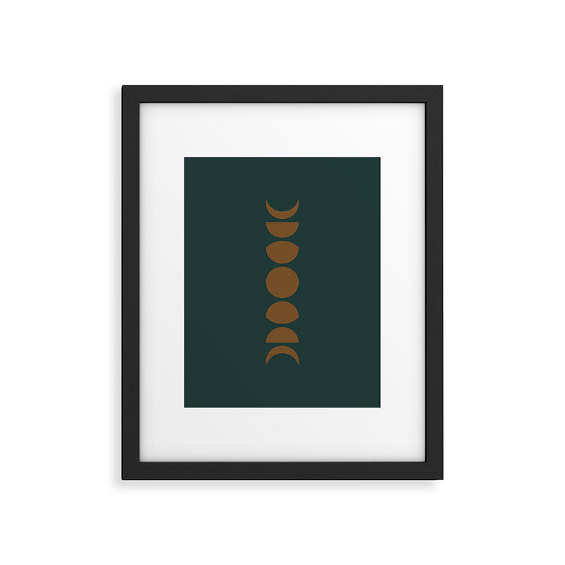 Minimal Moon Phases V Framed Art Print Gallery Image 5
