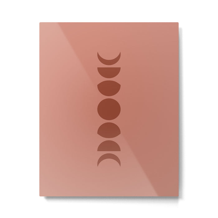 Minimal Moon Phases VI Metal Print Gallery Image 1