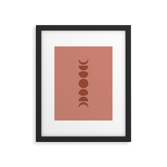 Minimal Moon Phases VI Framed Art Print Gallery Image 1