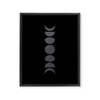 Minimal Moon Phases VII Framed Canvas Print Gallery Image 6