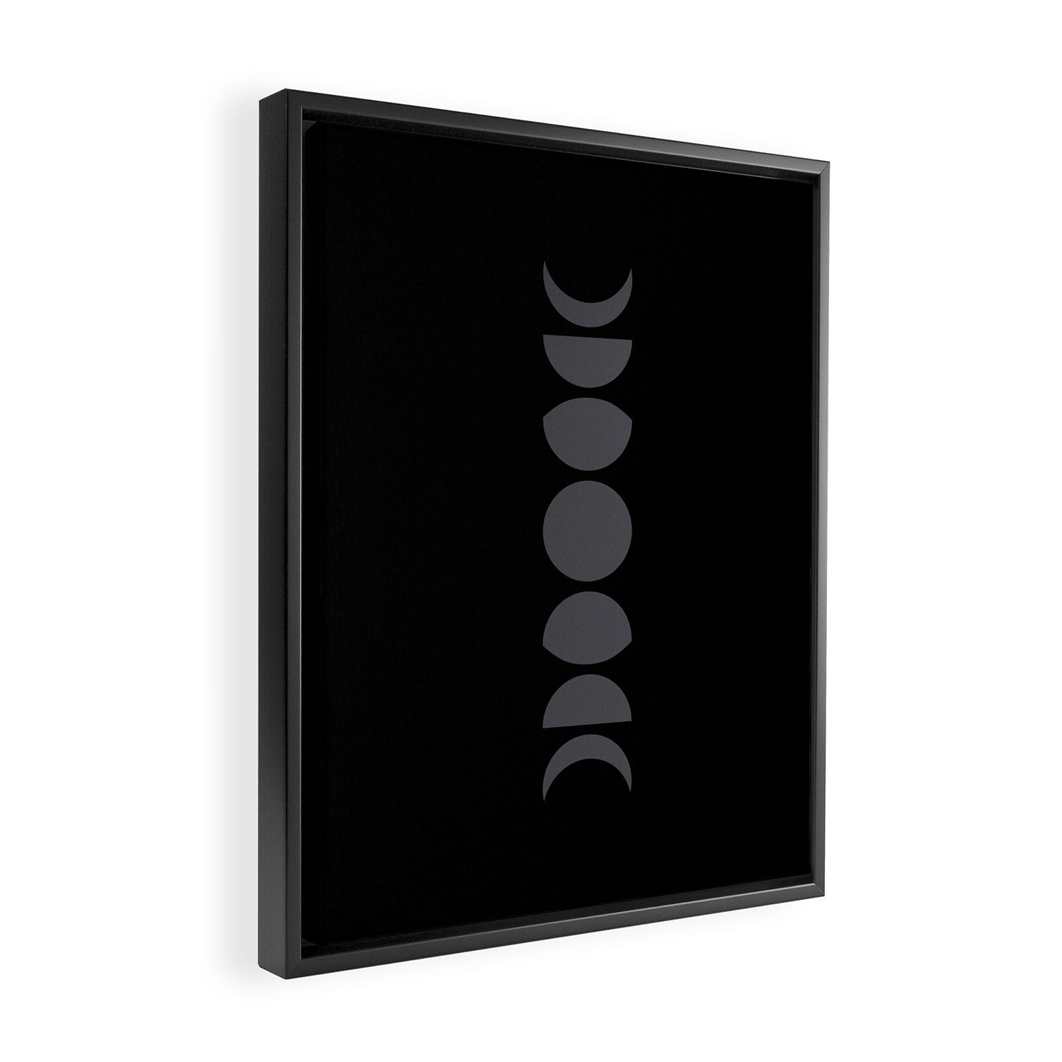 Minimal Moon Phases VII Framed Canvas Print Gallery Image 2