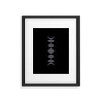 Minimal Moon Phases VII Framed Art Print Gallery Image 5