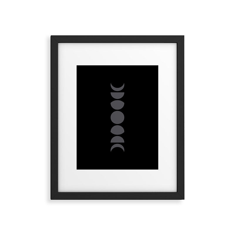 Minimal Moon Phases VII Framed Art Print Gallery Image 5
