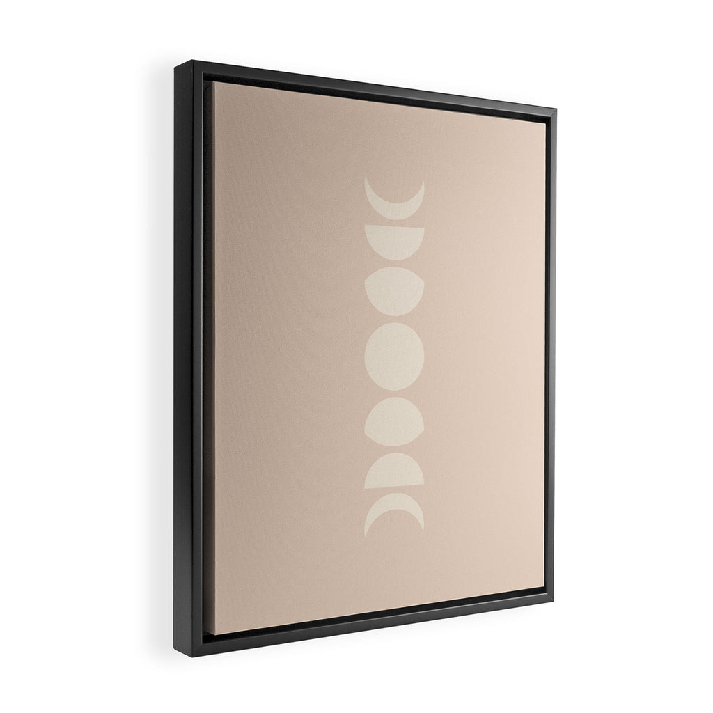 Minimal Moon Phases X Framed Canvas Print Gallery Image 2