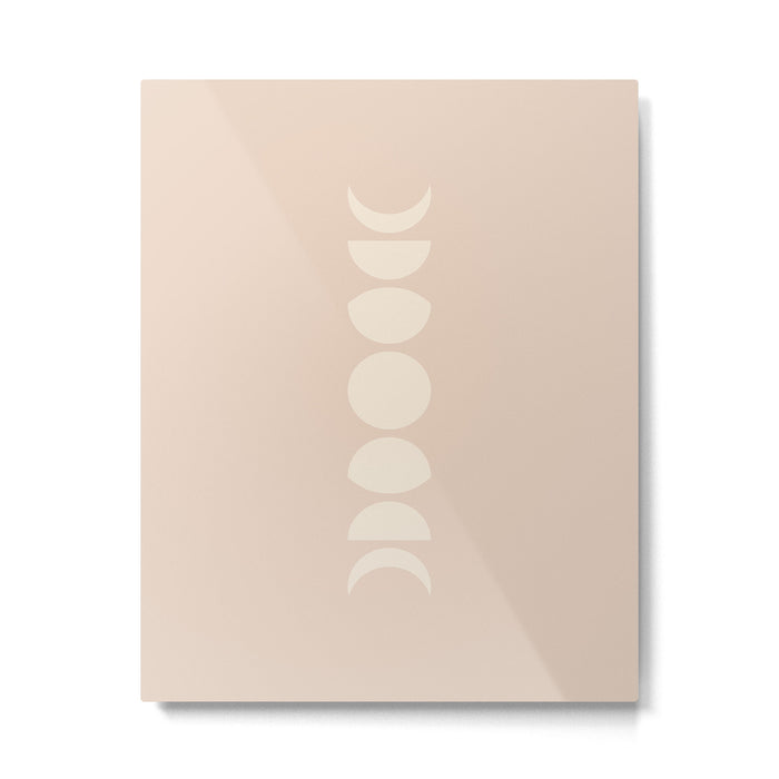Minimal Moon Phases X Metal Print Gallery Image 1