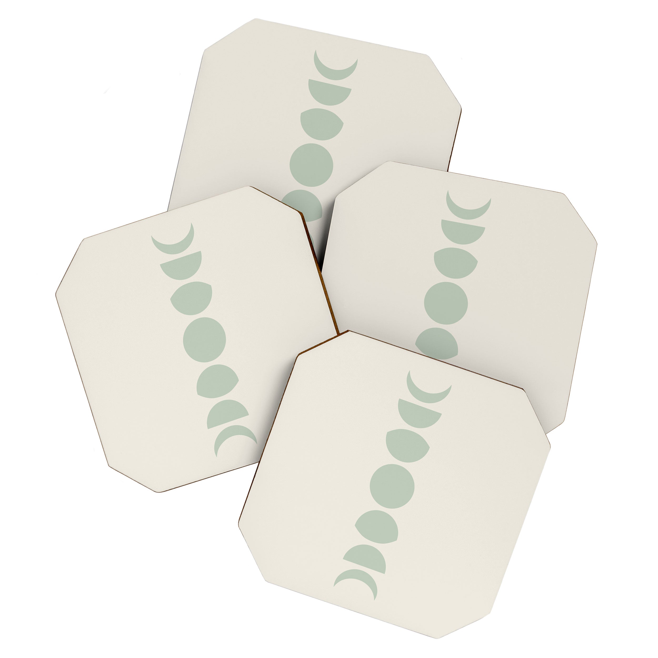 Minimal Moon Phases XI Coaster Gallery Image 1