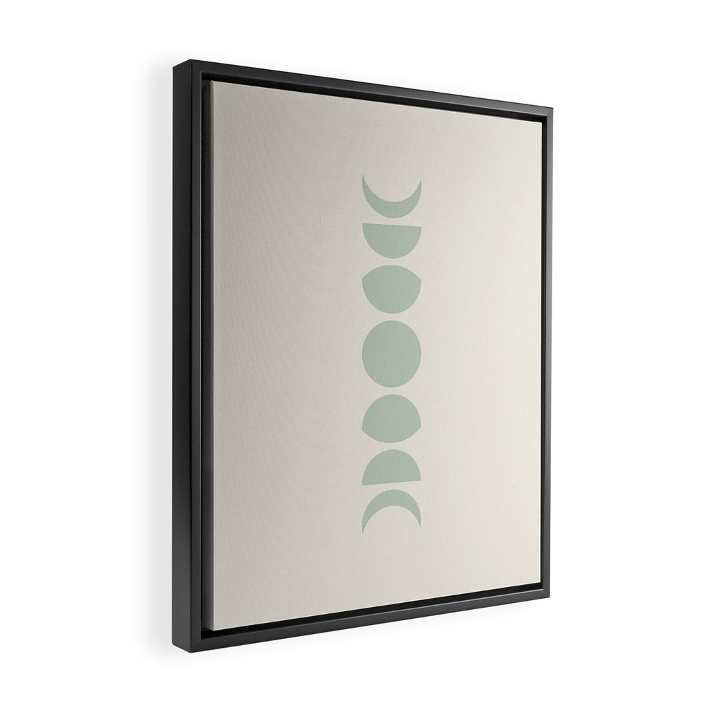 Minimal Moon Phases XI Framed Canvas Print Gallery Image 2