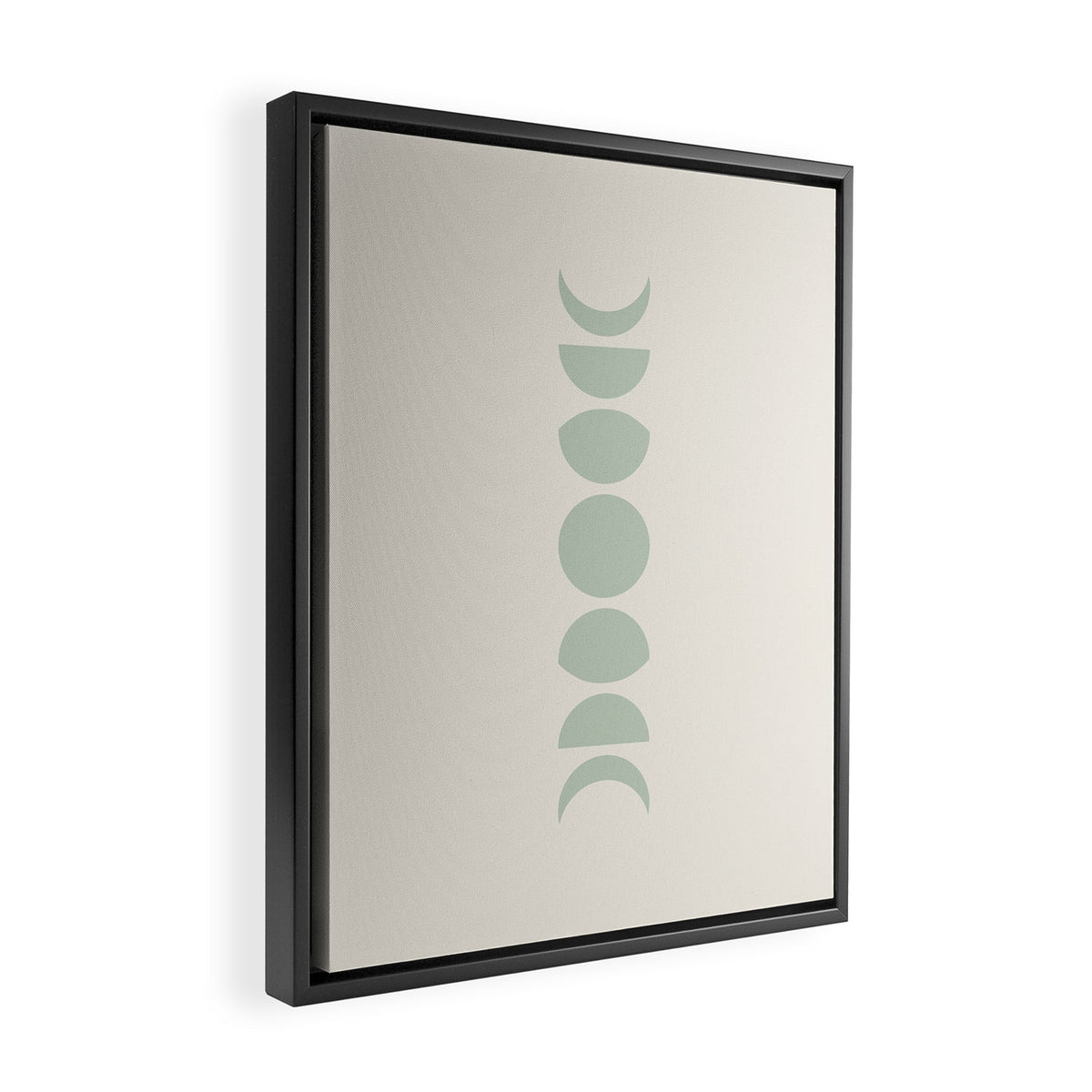 Minimal Moon Phases XI Framed Canvas Print Gallery Image 2