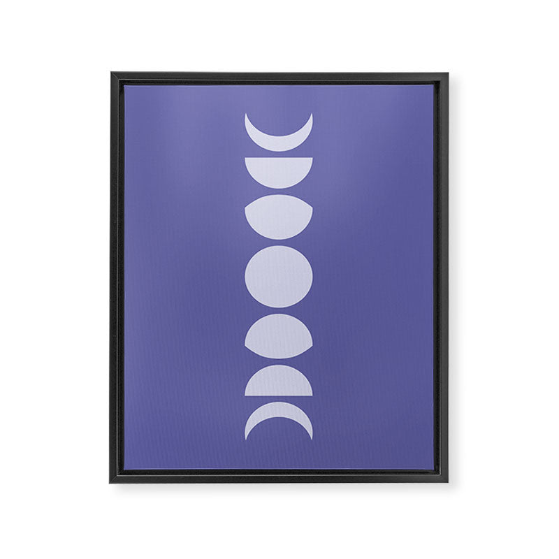 Minimal Moon Phases XII Framed Canvas Print Gallery Image 6