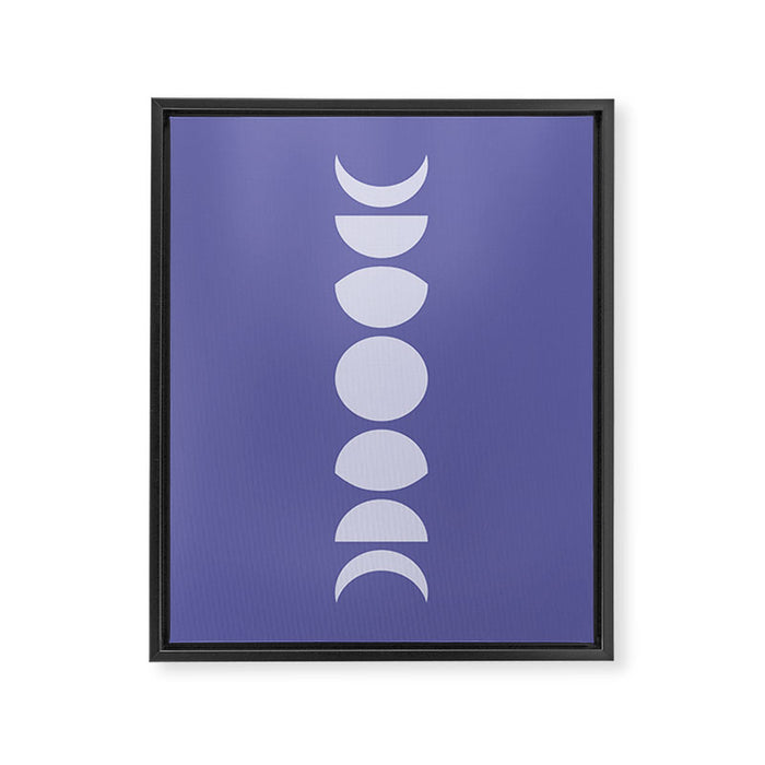 Minimal Moon Phases XII Framed Canvas Print Gallery Image 1