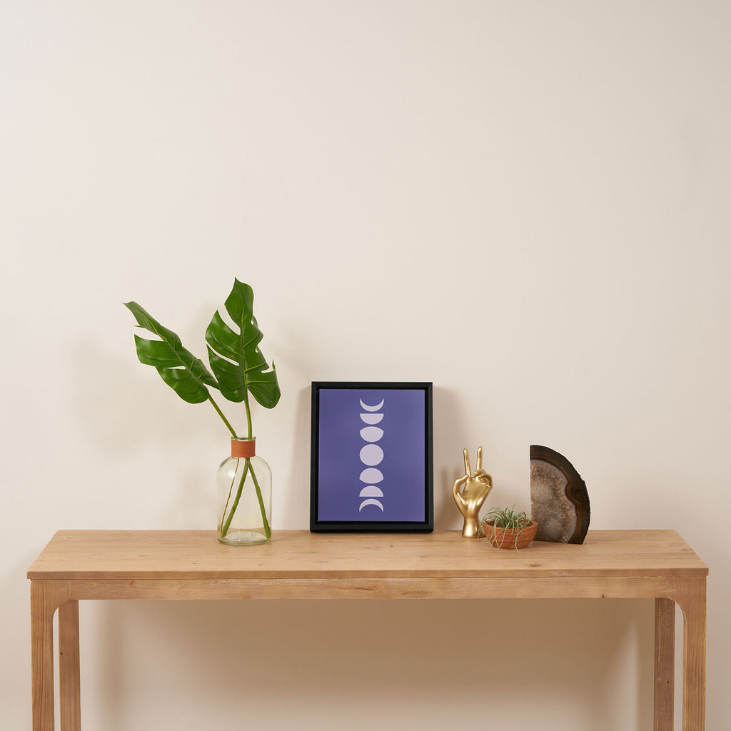 Minimal Moon Phases XII Framed Canvas Print Gallery Image 4
