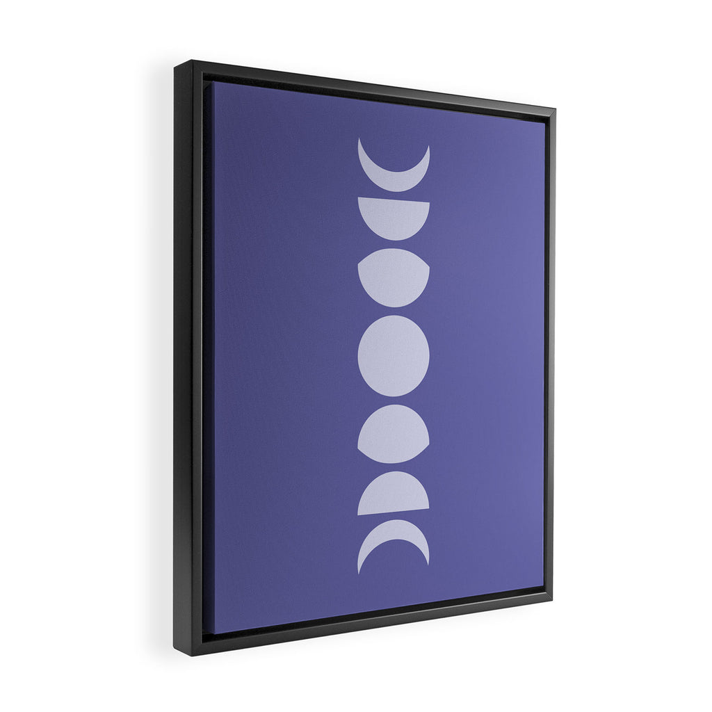 Minimal Moon Phases XII Framed Canvas Print Gallery Image 2
