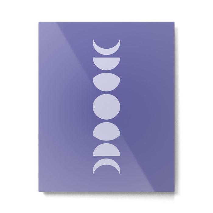 Minimal Moon Phases XII Metal Print Gallery Image 1