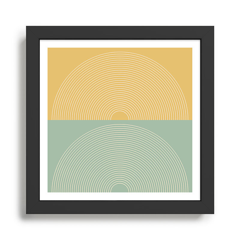 Minimal Rainbow Color Block IX Framed Art Print Gallery Image 1