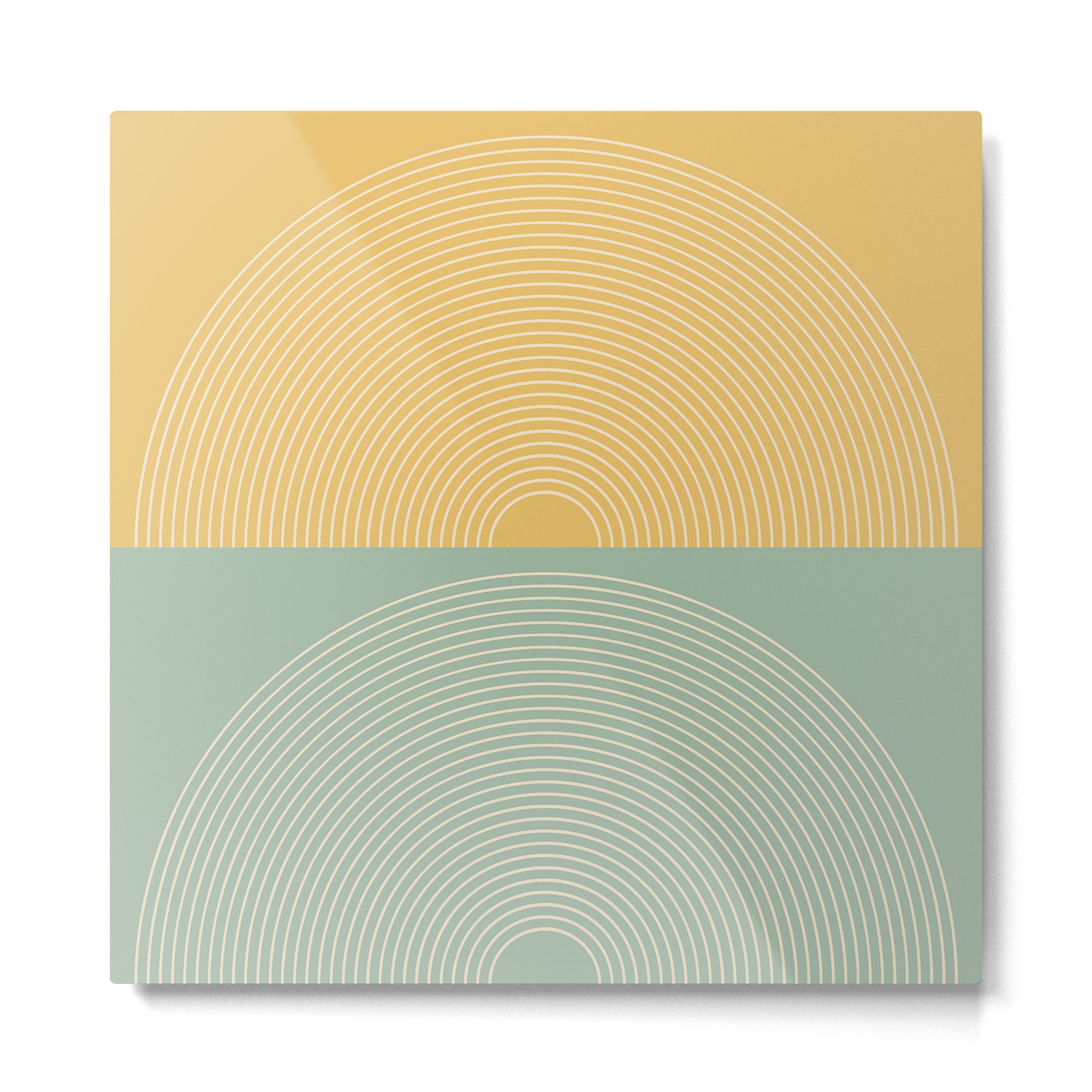 Minimal Rainbow Color Block IX Metal Print Gallery Image 2