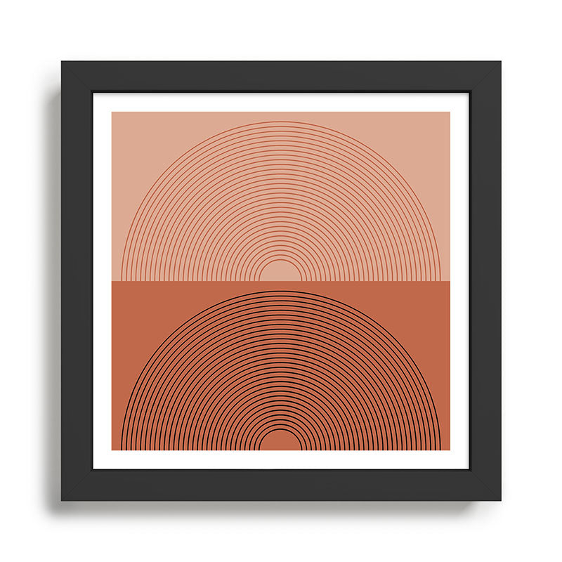 Minimal Rainbow Color Block V Framed Art Print Gallery Image 1