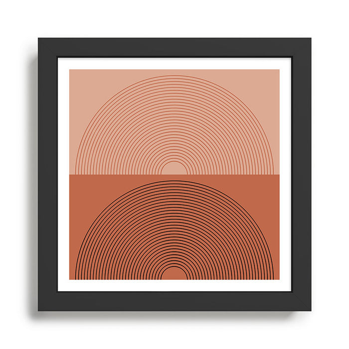 Minimal Rainbow Color Block V Framed Art Print Gallery Image 1