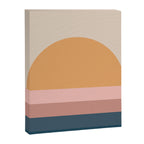 Minimal Retro Sunset - Earthy Neutral Canvas Print Gallery Image 6