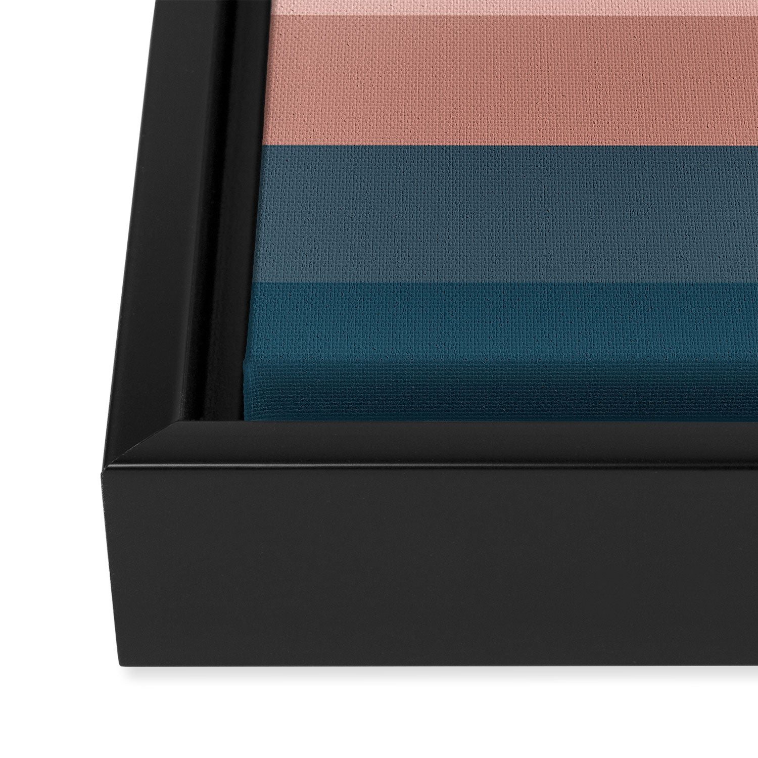 Minimal Retro Sunset - Earthy Neutral Framed Canvas Print Gallery Image 3