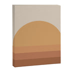 Minimal Retro Sunset Sunrise - Neutral Desert Orange Canvas Print Gallery Image 6