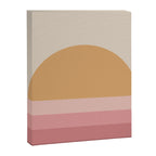 Minimal Retro Sunset Sunrise - Neutral Pink Canvas Print Gallery Image 6