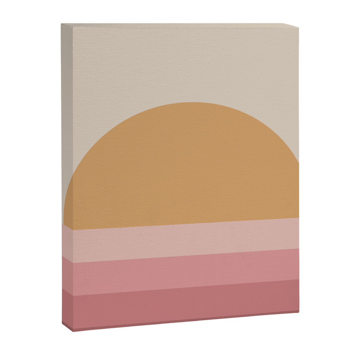 Minimal Retro Sunset Sunrise - Neutral Pink Canvas Print Gallery Image 6
