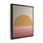 Minimal Retro Sunset Sunrise - Neutral Pink Framed Canvas Print Gallery Image 2