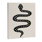 Minimal Snake - Black Canvas Print Gallery Image 6