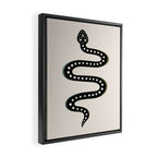 Minimal Snake - Black Framed Canvas Print Gallery Image 2